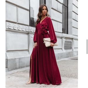 VICI Dolls burgundy slit dress